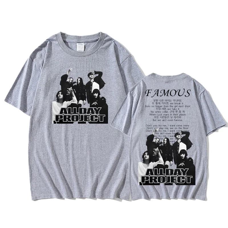 2026 ALLDAY PROJECT Летняя Футболка Хип-Хоп Круглый Вырез Футболка Camiseta Hombre Готическая Высокое Качество Футболка Рукав Одежда Хлопковые Топы