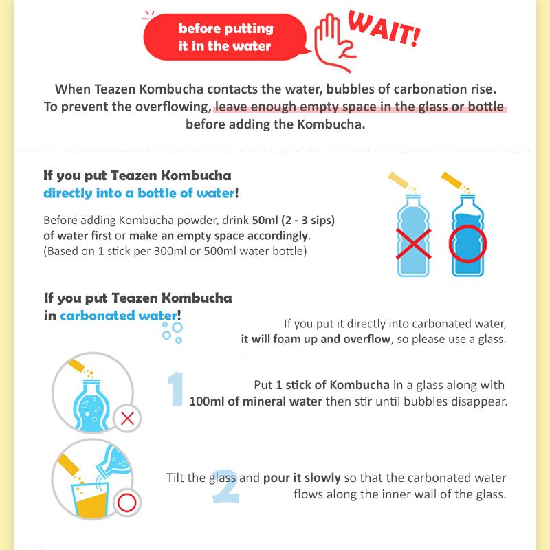 Teazen Kombucha Lemon, Berry, Citron, Peach, Pineapple 5 Set (4 Options)