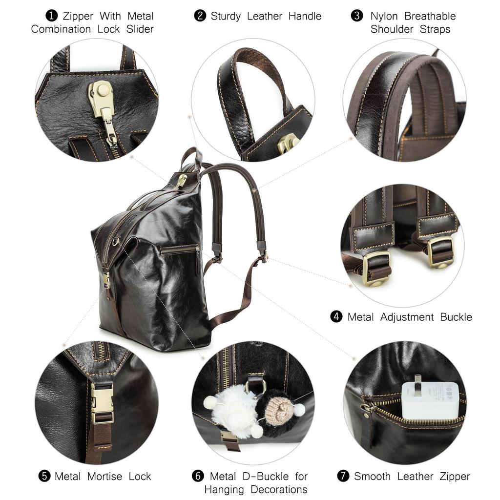 CONTACT'S из натуральной кожи, мужские рюкзаки, сумки с паролем, дизайн, школьные сумки, мужские дорожные рюкзаки для ноутбука 13,3 дюйма