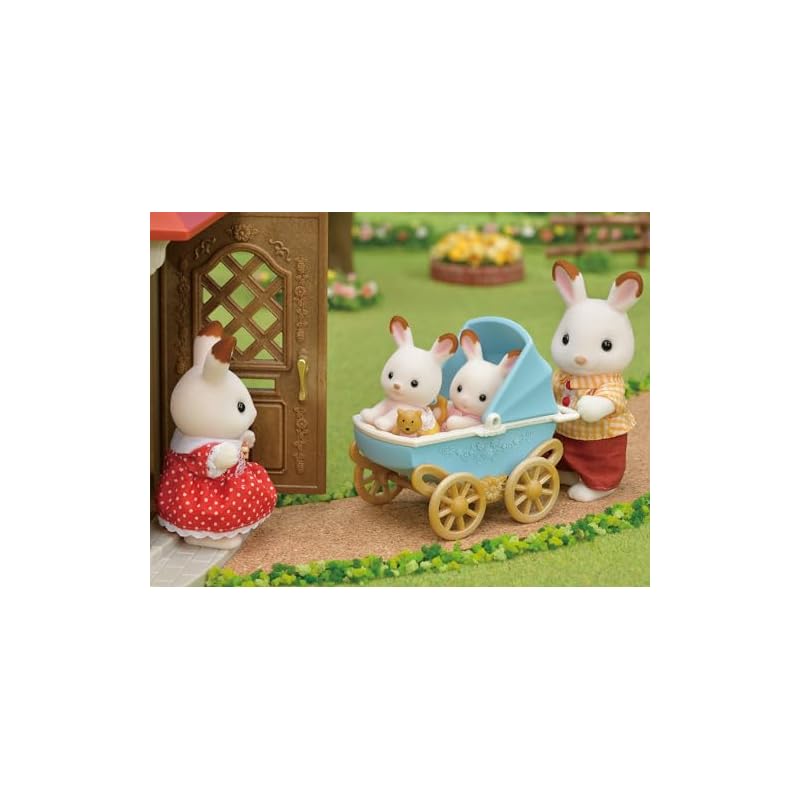 Набор кукол и мебели Sylvanian Families [Двойняшки Шоколадного Кролика - Набор Мебели] DF-14 ST Сертифицирован Возраст 3+ Игрушечный Домик Sylvanian Families