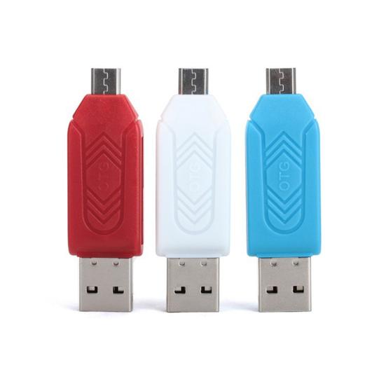 2 в 1 Plug Play высокоскоростной компьютерный кард-ридер USB 2.0 SD-карта TF Flash OTG кард-ридер компьютерные аксессуары