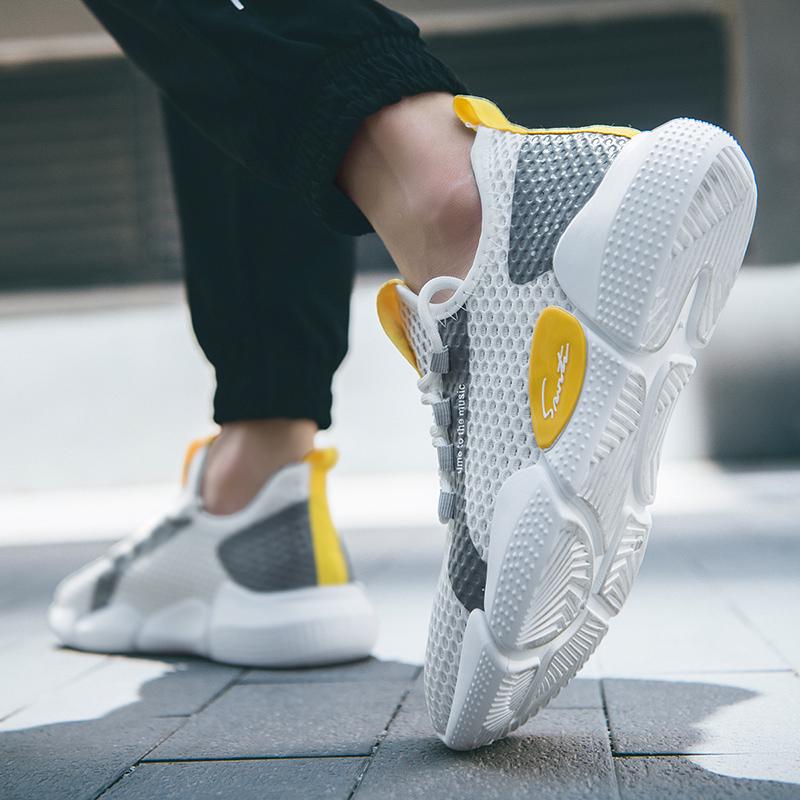 Мужские сетчатые дышащие легкие повседневные спортивные туфли летние уличные с мягкой подошвой удобные кроссовки для бега обувь для ходьбы молодежные кроссовки