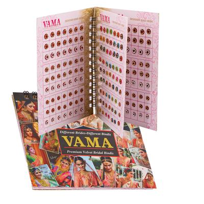 Vama Fashions Разноцветный маленький бинди с камнями Кумкум Наклейка на лоб Биндия брошюра бинди для женщин и девочек (252 Бинди Книга маленькая)