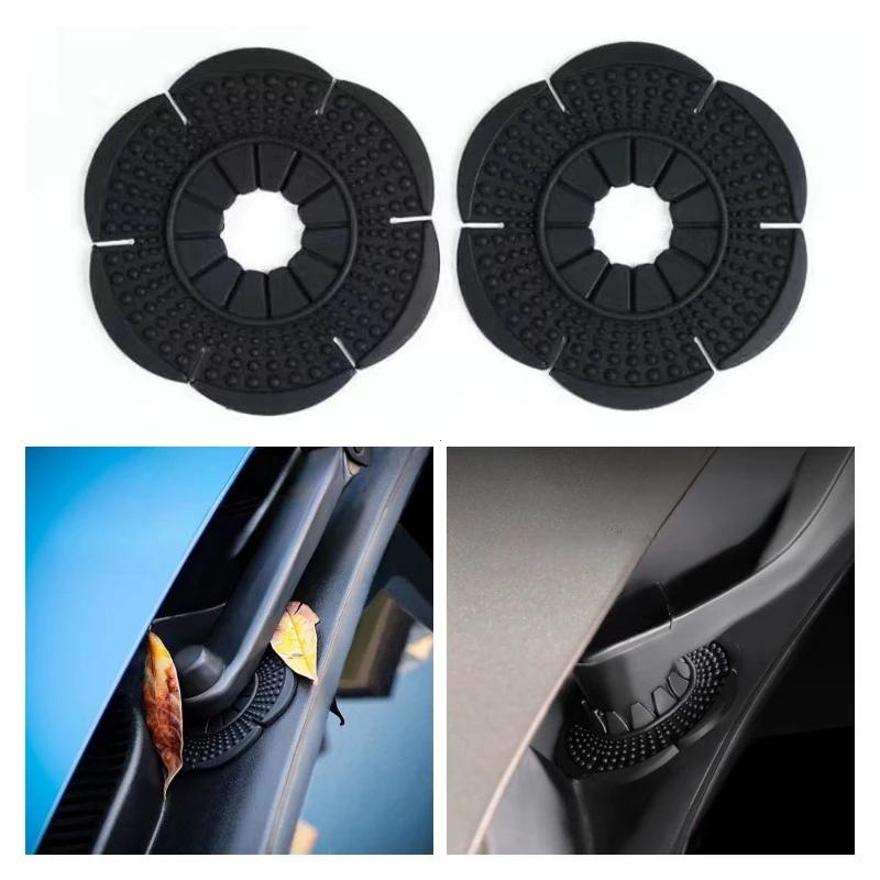 2 шт. Защитная крышка для рычага стеклоочистителя автомобиля, пылезащитные щетки, автомобильная силиконовая накладка, предотвращающая попадание листьев, защитные чехлы, аксессуары