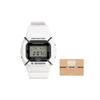 Серия G-SQUAD Водонепроницаемость 200 м Цифровой кварцевый механизм Ремешок из смолы Японские и корейские часы Мужские часы Белый циферблат DW-5600TNT-7DR
