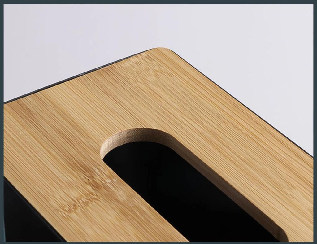 1 шт. Бамбуковый держатель для салфеток, Органайзер для салфеток для столешницы/стола, Идеально подходит для декора офиса, Элегантный чехол-держатель для дома