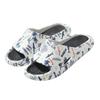 New Men's Cartoon Slippers: Summer Soft Bottom, Trendy Outdoor Wear, and Bathroom Sandals for Couples