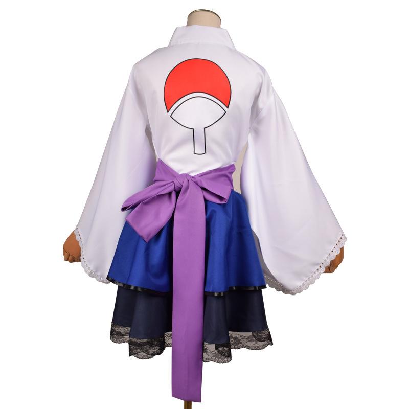 Anime Naruto Shippuden Uzumaki Naruto Akatsuki Kakashi Sasuke Lolita Kimono Dress Anime Cosplay Costume Party Uniform Clothes Suit