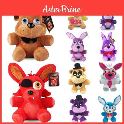 Fnaf Пять Ночей у Фредди Друзья Плюшевая Игрушка Мягкий Подарок 18/25см Желтый Коричневый Фиолетовый Синий Красный Белый