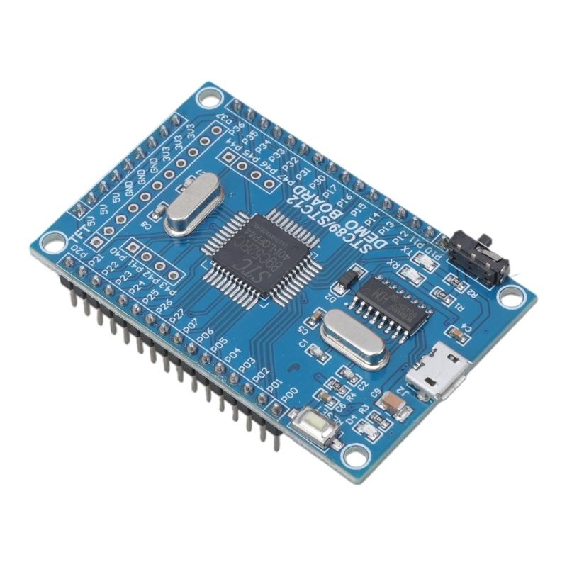 Портативная плата разработки на базе микроконтроллеров STC89C52 / STC51 со светодиодными индикаторами для обратной связи о состоянии в реальном времени