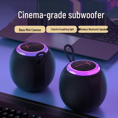 Портативная Bluetooth-колонка с красочной подсветкой и сабвуфером для вечеринок на открытом воздухе (Блютуз 5.3)