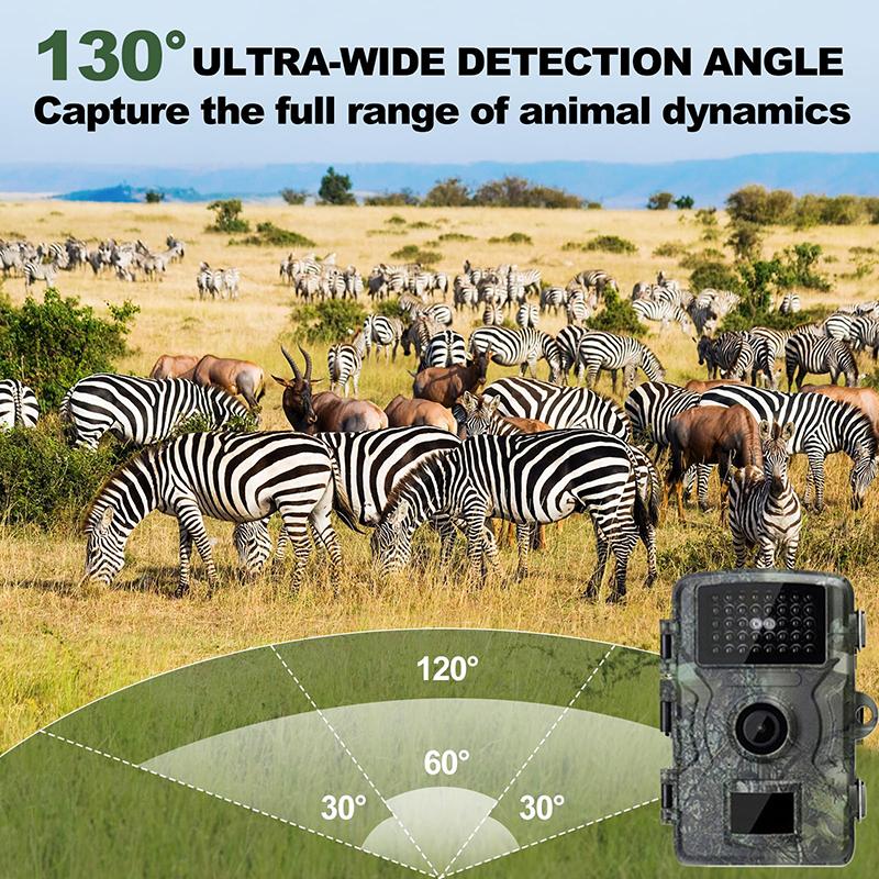 Лесная камера, 1080P 48Мп Игровая камера с ночным видением, 0,05с срабатывание по движению, водонепроницаемость IP66