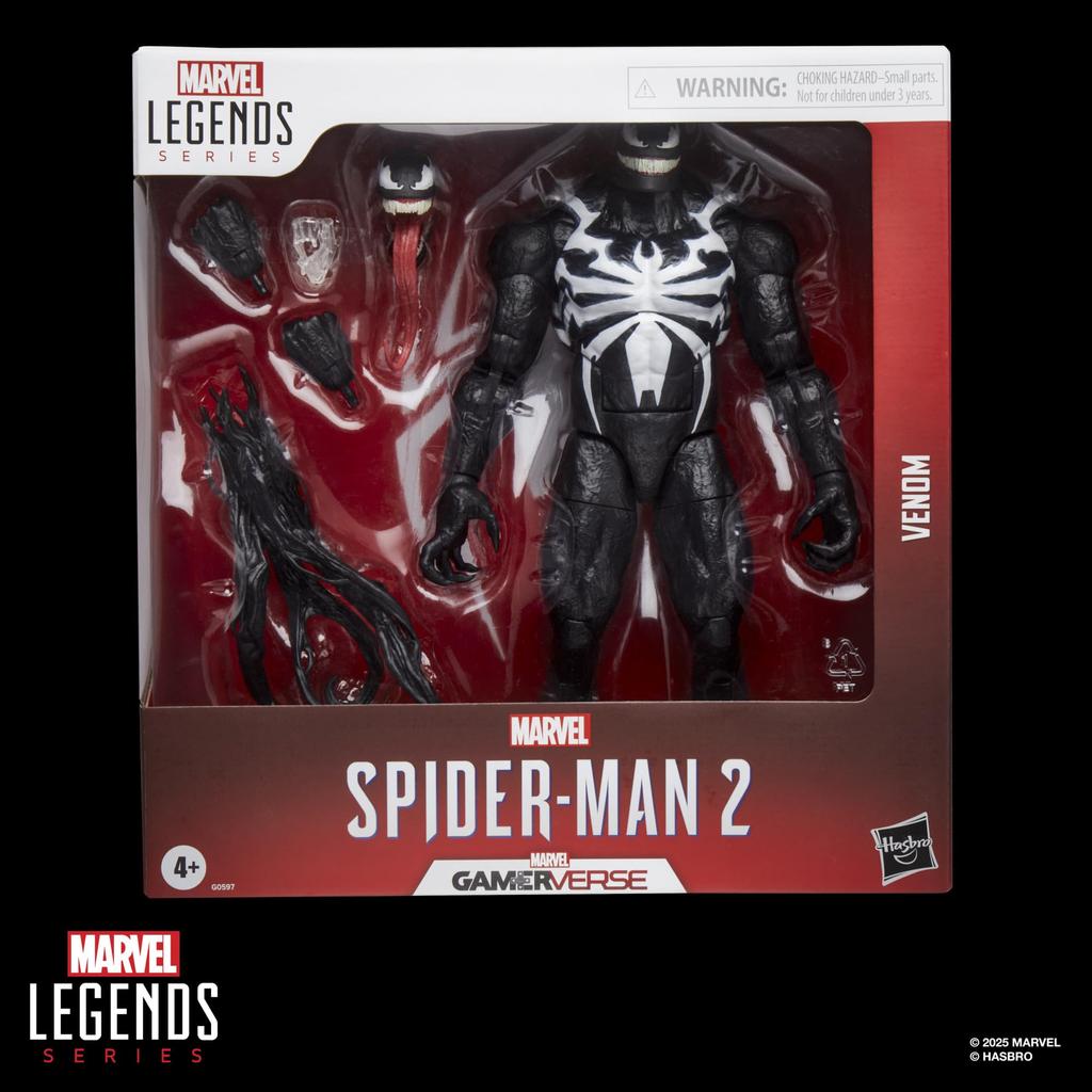 Hasbro MARVEL Legends Gamerverse Веном Экшн-фигурка 26,5 см - Игра Spider-Man 2 Коллекционное издание Официальный