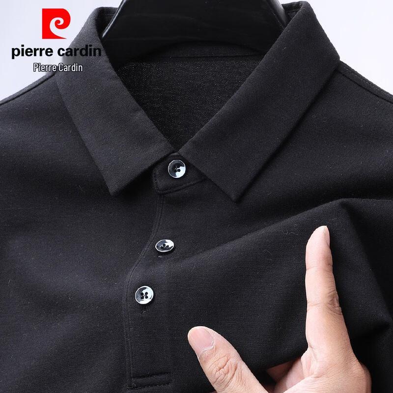 Мужская рубашка-поло Pierre Cardin с длинным рукавом, смесовая, кашемир и шелк