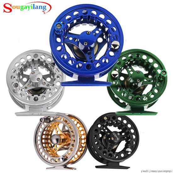SOUGAYILANG Fly Fishing Reel Aluminum Die Full Metal Casting CNC Fly Fishing Reel