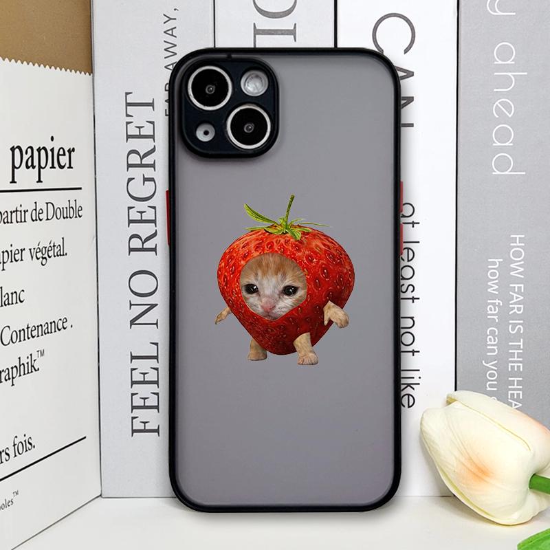 Креативный Забавный Животные Фрукты Кошка Пара Чехол для Телефона для Samsung Galaxy S26 S25 S24 S24+ S23 Ultra S22 Plus S21 FE S20 Милые Чехлы