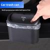 Car Trash Can with Press-to-Open Lid High-Strength Hook Easy Installation Small Hanging Trash Can Odor-free Car Accessories for Storage And