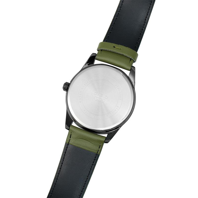 Casio ЧАСЫ Мужские Серия с аналоговой индикацией Простой Модный Классический Повседневный Отображение Даты Водонепроницаемые Кварцевый Механизм Кожаный Ремешок MTP-VD02BL-3E