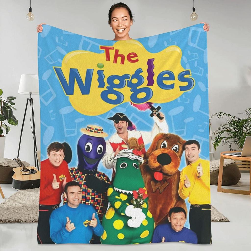 Пледы Wiggles Мягкий Теплый Плед Австралийская Детская Музыкальная Группа Плюшевый Плед Домашний Декор Фланелевое Покрывало Чехол для Дивана-Кровати