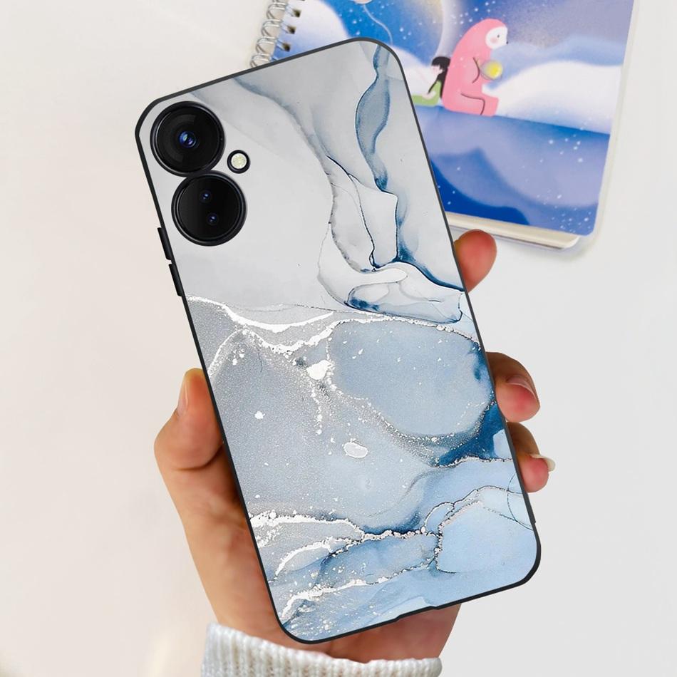 Для Tecno Spark 9 Pro KH7 KH7n Милый Мультяшный Чехол Для Телефона Для Tecno Spark 9Pro Черный Силиконовый Мягкий ТПУ Чехлы