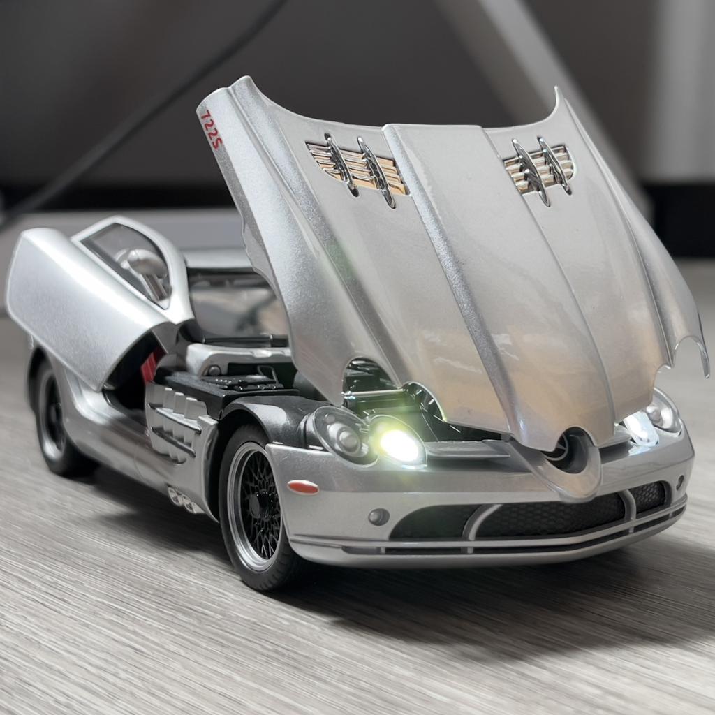 1:24 Бенц SLR McLaren 722 S Родстер Спидстер Суперкар Сплав Металл Литье под давлением Модель Автомобиля Подарок на День Святого Валентина Для Парня Коллекция