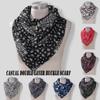 Winter Warm Windproof Cashew Flowers Prints Double-Layer Buckle Scarf