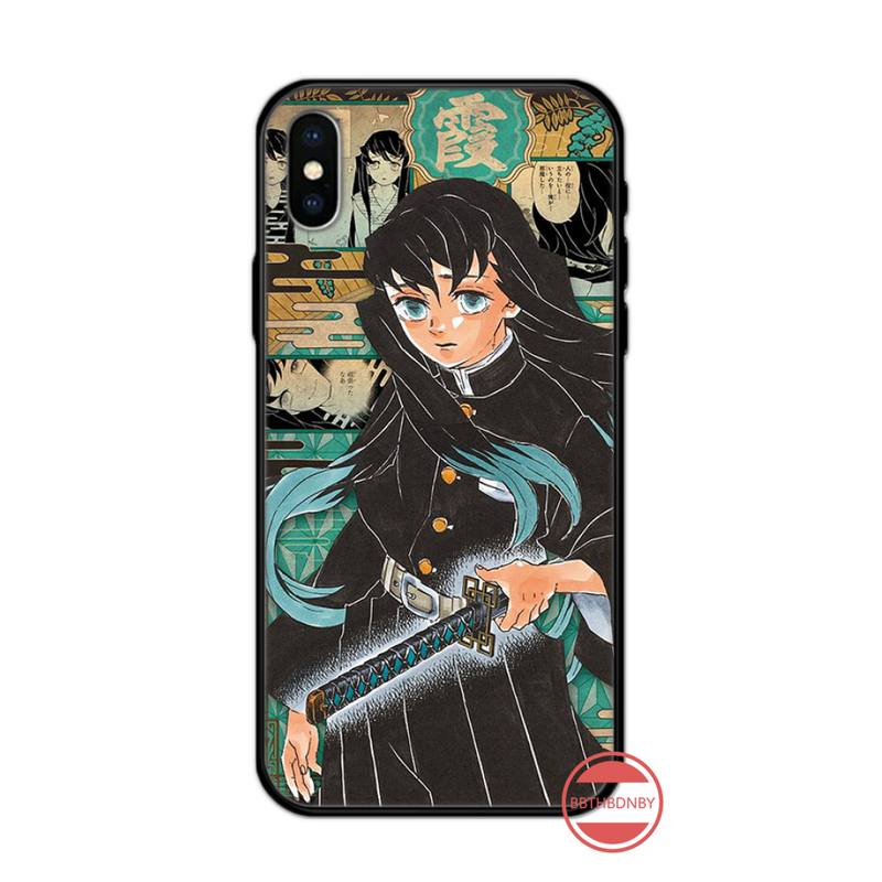 Чехол для телефона Demon Slayer Blade с комиксами и открытками для iPhone 11 12 13 pro XS MAX 8 7 Plus X SE 2020 XR