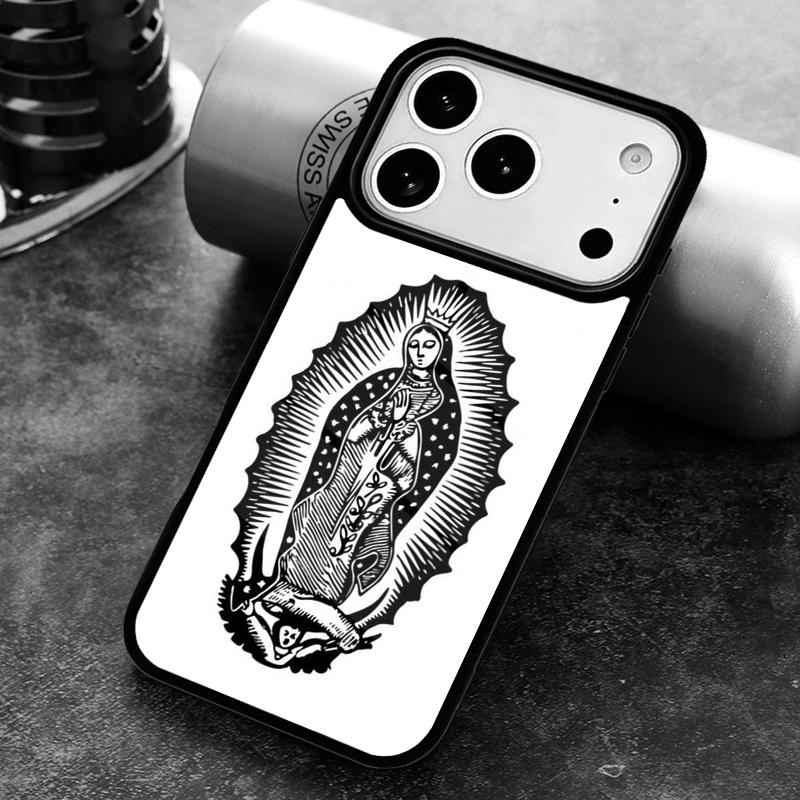 Guadalupe San Judas Phone Case for iPhone 17 16 15 Pro Max Air 14 13 12 11 Plus Shockproof Cover
