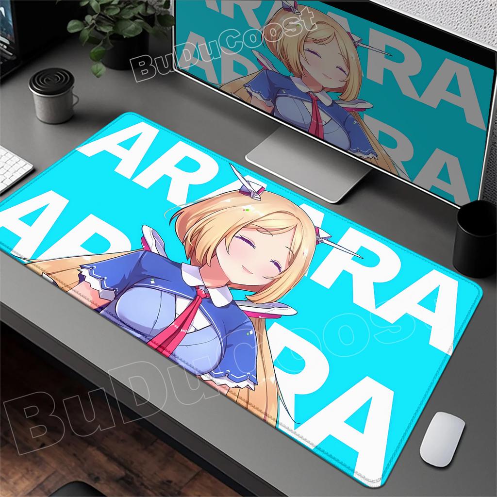 Kawaii Mouse Pad Anime Cute Girl Aki Rosenthal Gamer Computer Desk Mat Keyboard PC Gaming Accessories Mousepad Rubber Anime Girl