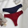 Женские хлопковые сексуальные стринги однотонного цвета, удобное, приятное к коже нижнее белье