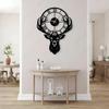 Metal Analog Wall Clock for Living Room, Bedroom, Office, Kitchen, Home and Hall | Antique Fancy Big Size Modern Wall Watch for Home Decor (Size 40CM)