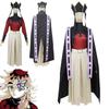 Demon Kimetsu Slayer No Yaiba Cosplay Costume Upper Moon Two Douma Kimono Suit