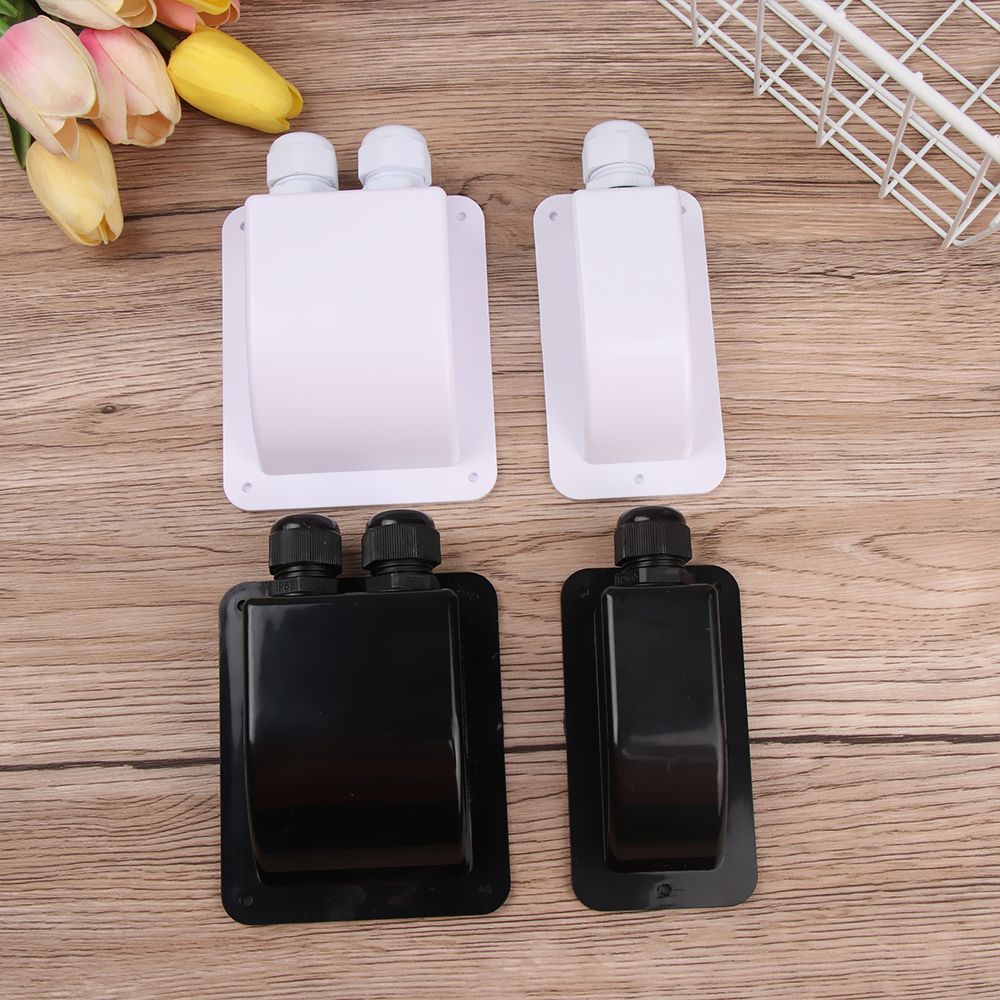Durable Motorhome Camper. RV Roof Cable Box Cable Entry Gland Solar Panel Terminal Block Case Double/Single Ports