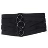 Euro-American Aesthetic Corset Belt Black Waistband Fashion Waist Stretch Cummerbunds  Unisex