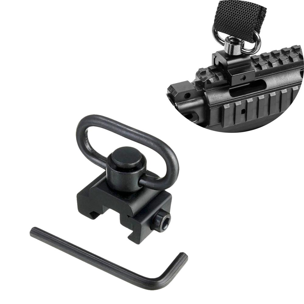 Quick Detach Sling Swivel Mount Adapter 1.25” QD Strap Sling Ring Attachment 20mm Picatinny Rail Hunting Accessories2