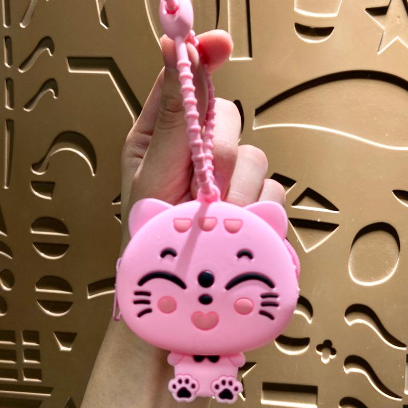 Мини Кошечка удачи Кошечка монета брелок и сумка для наушников подарок