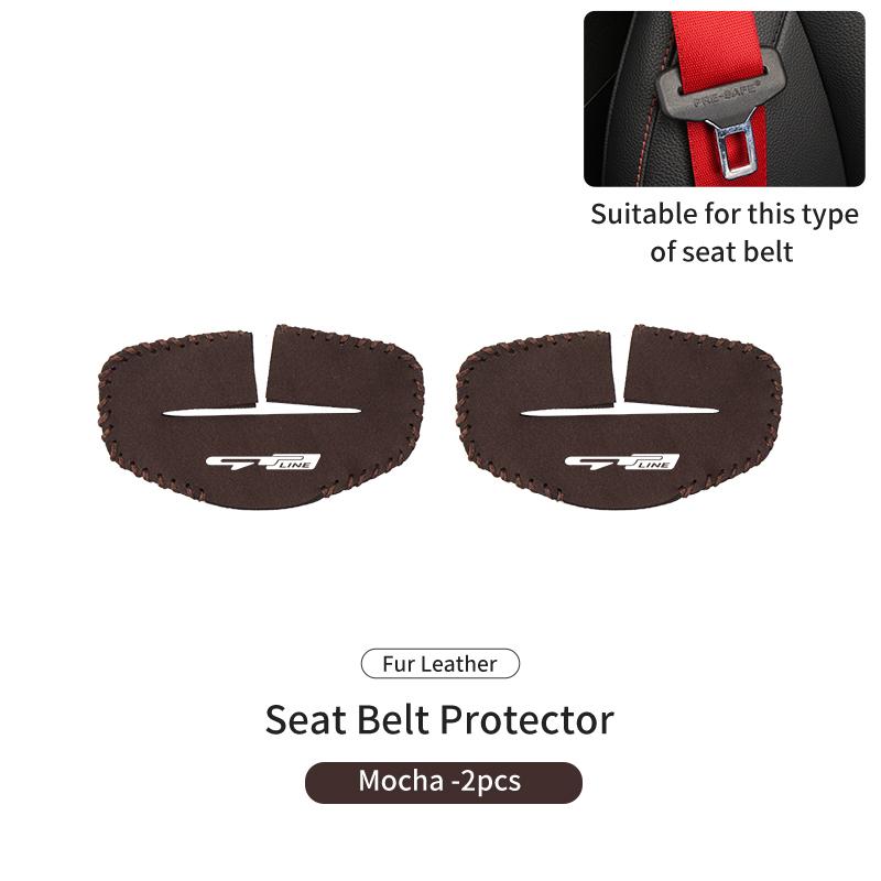 2PCS Car Seat Belt Anti Scratch Buckle Protector Cover Accessories For KIA gt gtline Xline ceed Forte RIO STINGER Seltos K3 K4 HP4