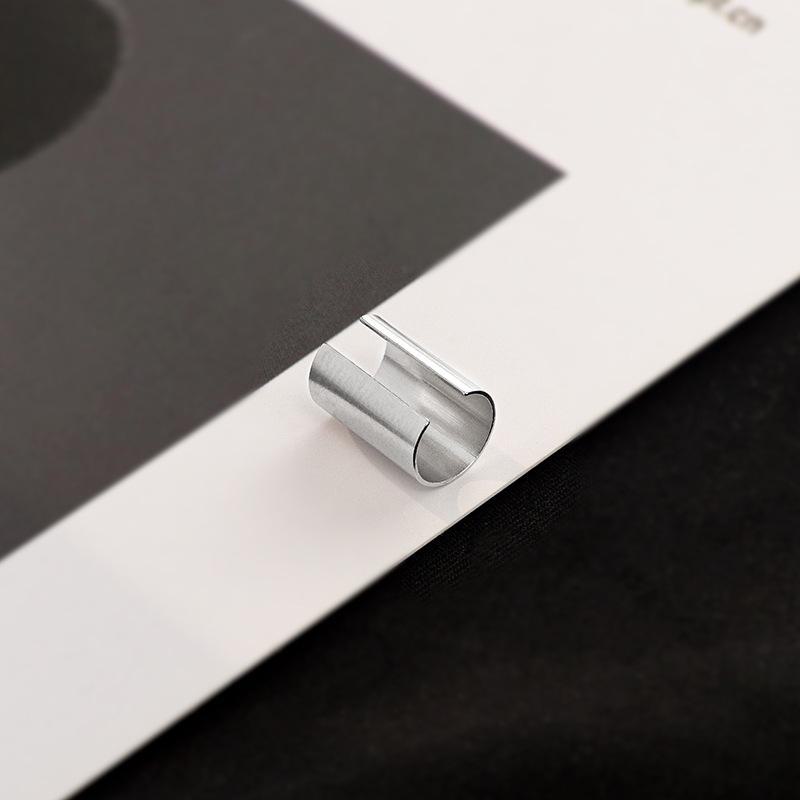 Banyan Tree S925 Silver Gold Glossy Clip-On Cuff | Трендовые серьги унисекс