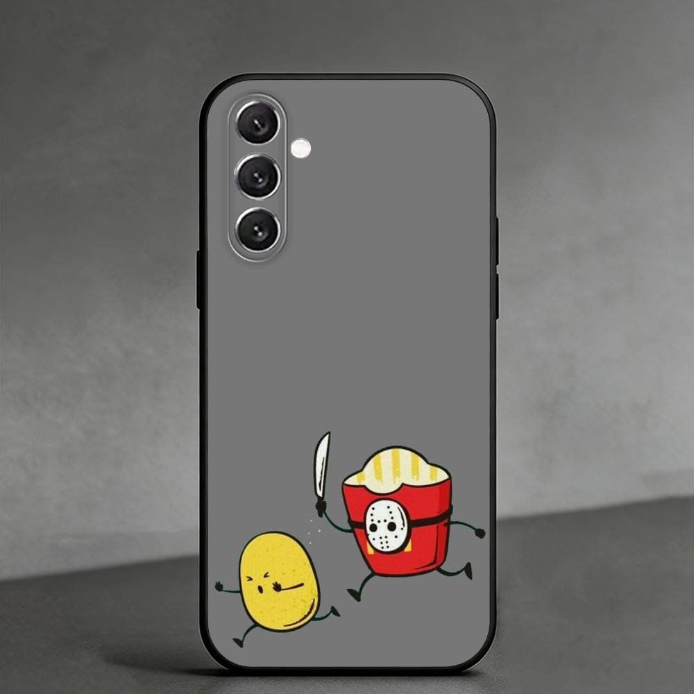 L-Интересный мультяшный минимализм Чехол для телефона Samsung Galaxy A91,80,73,72 ,71,53,52,32 ,31,22,21s,20,Мягкий черный чехол