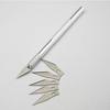 Non-Slip Metal Scalpel Knife Tools Kit Cutter Engraving Craft Knives + 6pcs Blades Mobile Phone