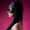Black Color Cat Mask Chain Harness Cosplay Mask Sexy Half Face Mask  Fancy Dress