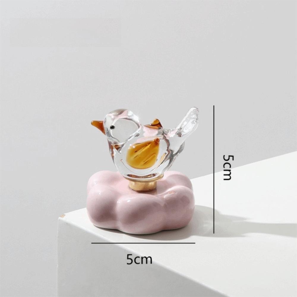 Glass Glass Bird Figurine Ceramic Bird Statue New Bird Ornament  Car Dashboard Decor