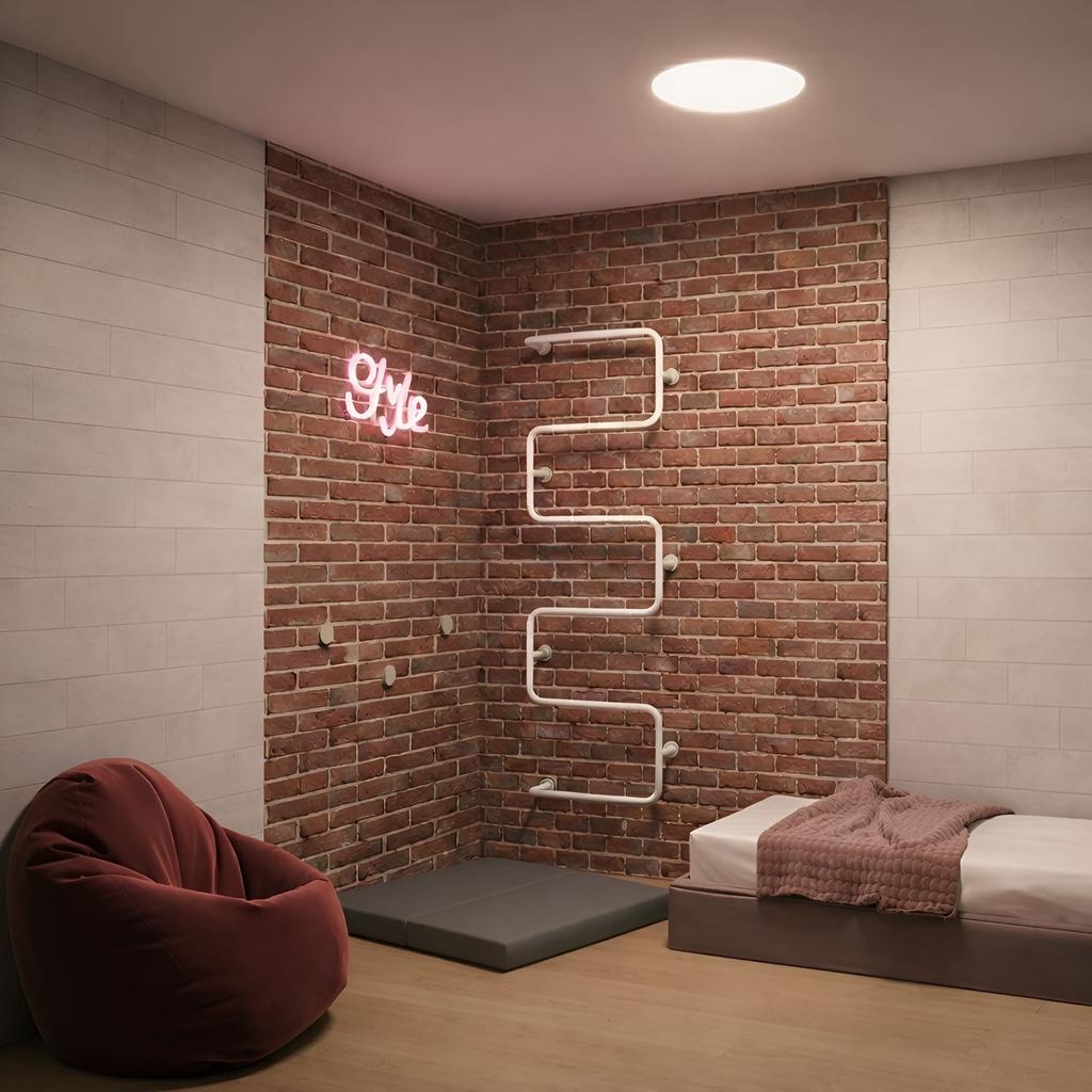 Ceiling Ladder Zigzag Slim Eu - White