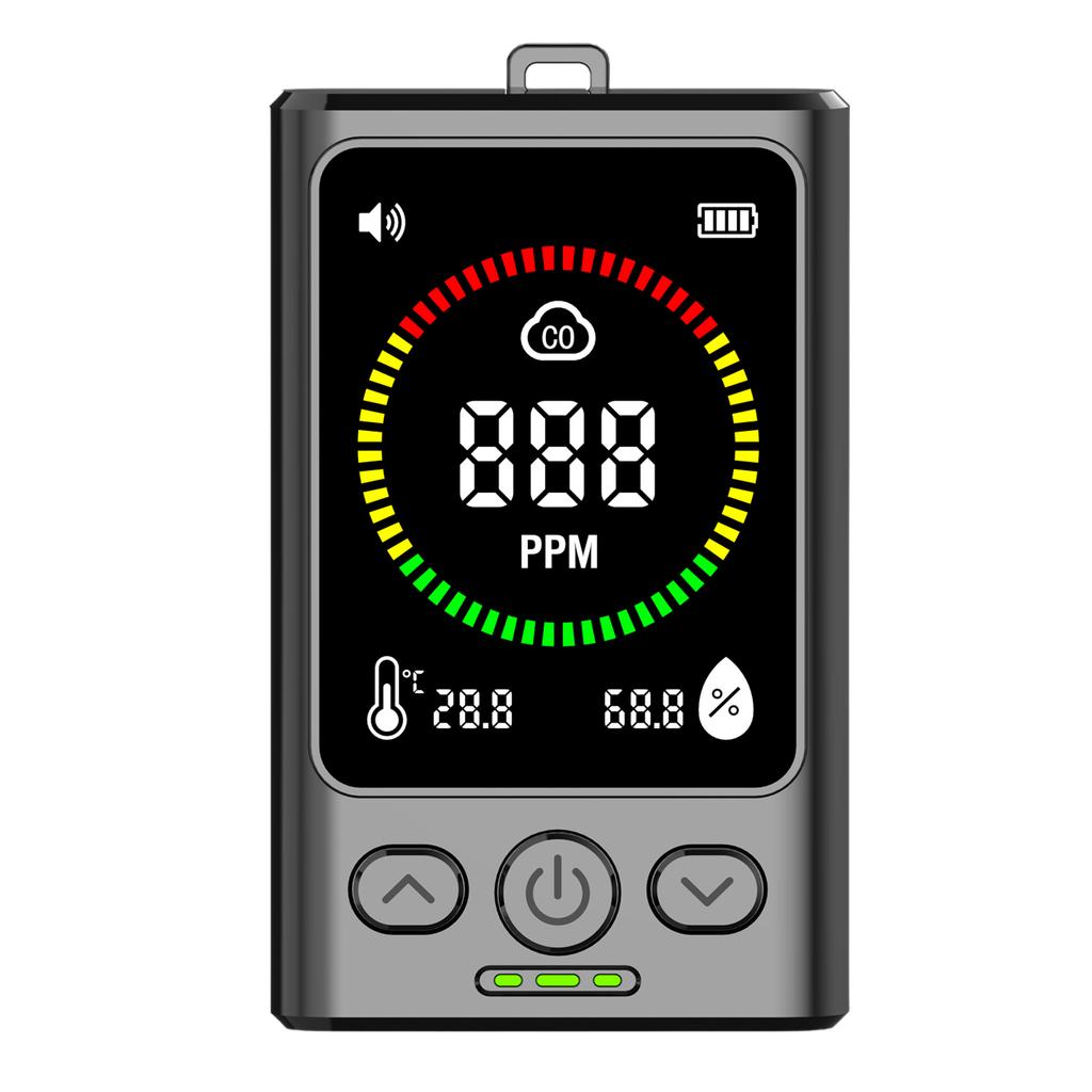 Детектор угарного газа 3 в 1, перезаряжаемый детектор CO с ЖК-дисплеем для дома, путешествий, гостиницы, для помещений