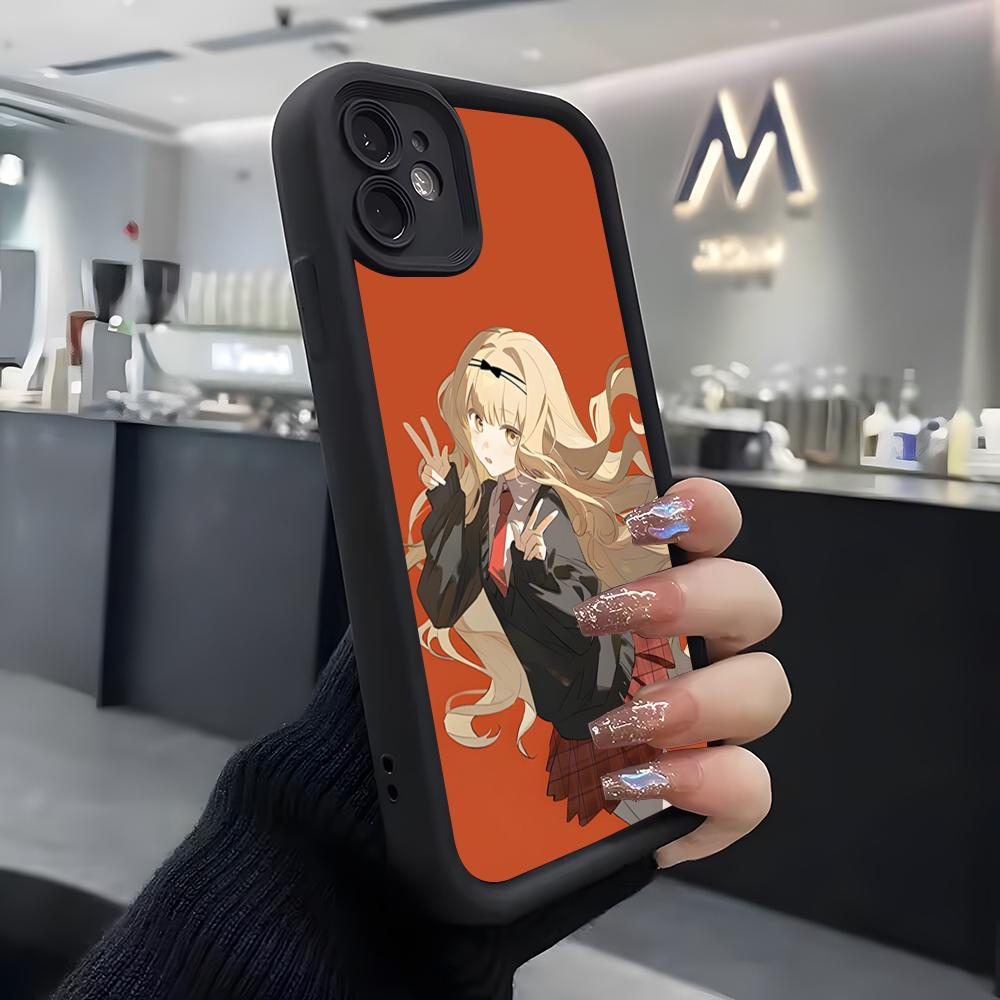 Чехол для телефона Shugo Chara для iPhone Air 17 Pro Max 16 E 15 14 Pro Max 13 12 11 Mini Plus Мягкий Силиконовый Черный Чехол