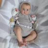Cute 48cm Reborn Doll Jocy with Handmade 3D Painted Skin Visible Veins Soft Touch Cloth Body Emulation Doll Truth Like Handdraw Hair Newborn Baby Doll