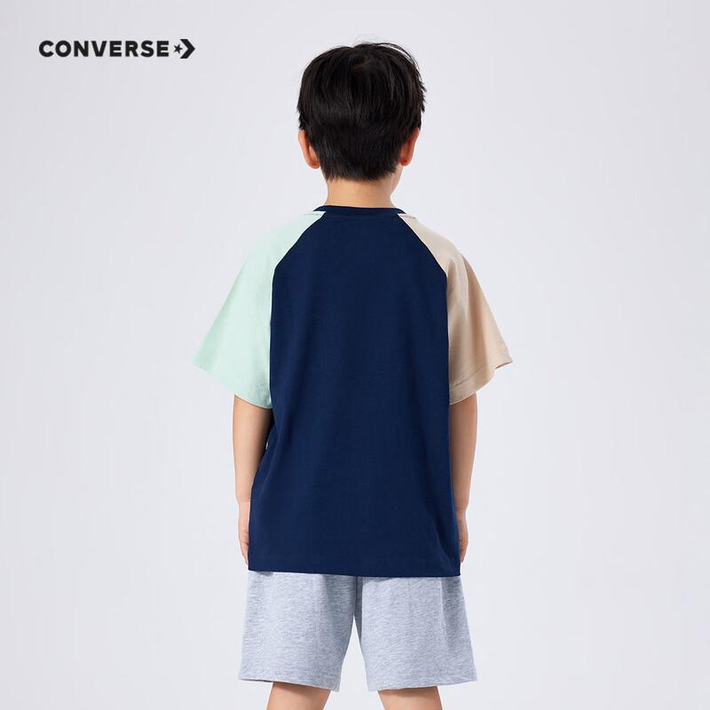 Converse Детская охлаждающая футболка с коротким рукавом реглан