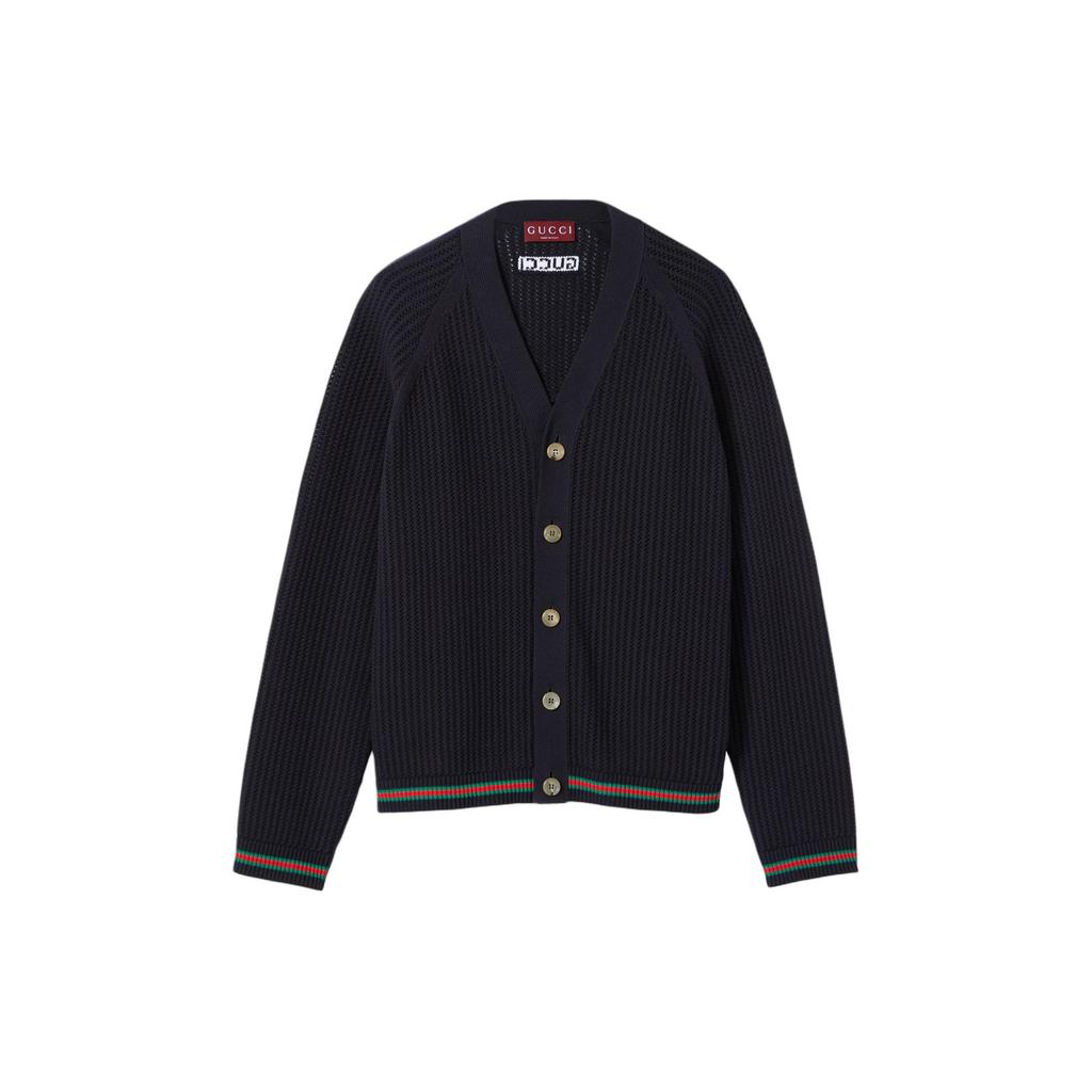 GUCCI Logo Embroidered Button Up Cardigan 788009-XKD15-4345