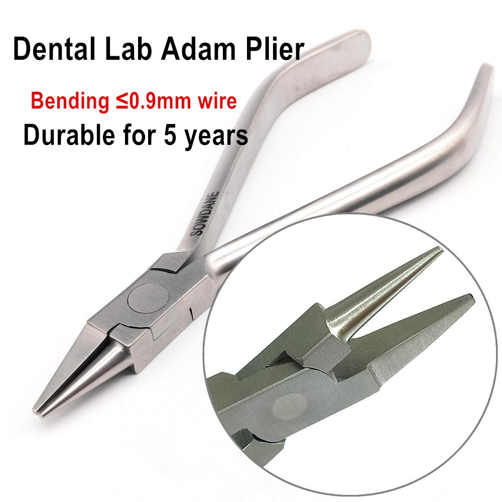 Стоматологические ортодонтические плоскогубцы, лабораторные клещи для гибки проволоки Адама, формовочные плоскогубцы, лабораторный инструмент для проволоки макс. 0,9 мм