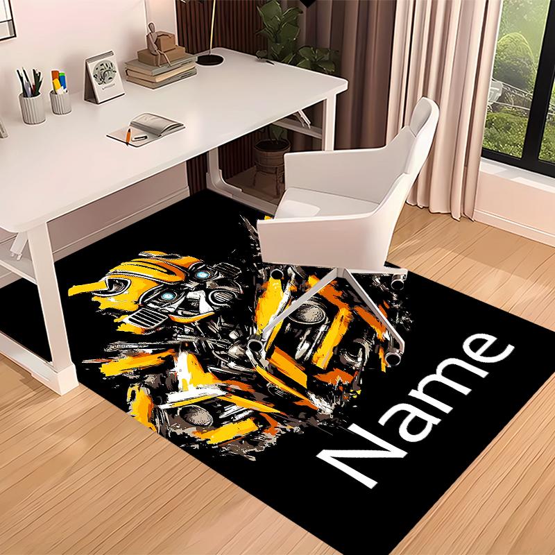 Custom personalization Bumblebee Print Area Rug - Soft, Washable Non-Slip Indoor Mat,Living Room,Home&Office Decorative Rug